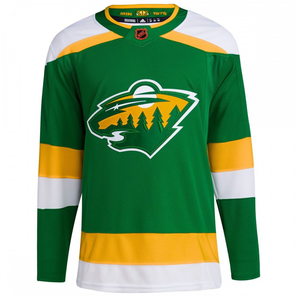 Minnesota Wild adidas Reverse Retro 2.0 Authentic Blank Jersey - Green-Pro Kit Vault | Brand New 26/27 Sports Jerseys